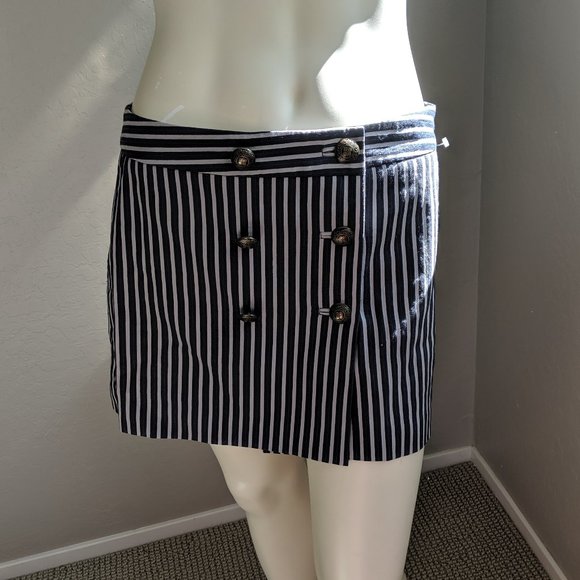 BCBG MaxAzria Sailor Sriped Mini Skirt - Picture 1 of 7